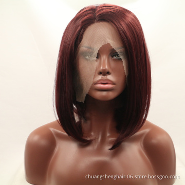 Wholesale cheap High quality Lace Front Synthetic Hair Wigs Perruque Tresse Long Box Braided synthetic Lace Wigs For Black Women